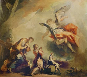 Die Geschichte von Tobias, die Abreise des Erzengels Raphael